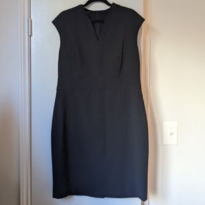 TALBOTS - Black Wool Sheath Dress - Sz 14